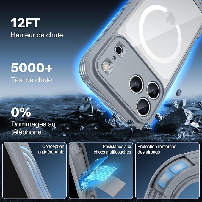 Coque magnétique 360° Premium pour iPhone et SAMSUNG S23